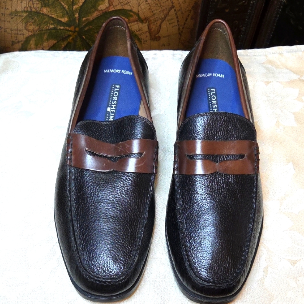 Florsheim Black Leather Loafers